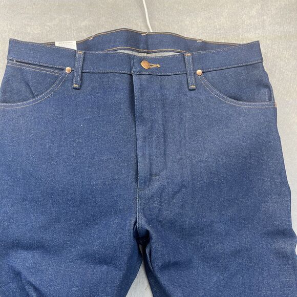 Wrangler Jeans Mens 38x32 Dark 13MWZ Cowboy Cut Original Fit ProRodeo Vintage - Picture 3 of 14
